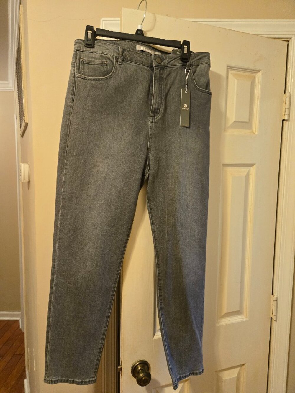 Tractr 14/32 NWT, ultra high rise gray jeans, skinny leg